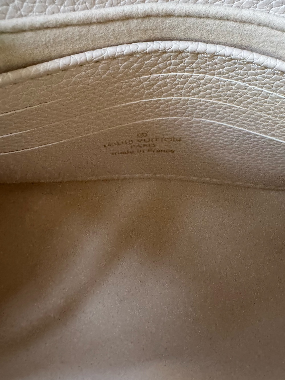 Louis Vuitton Inspired White Mini Top Handle Bag with Pastel Monogram - Picture 11 of 15